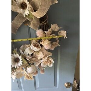 24” Wonderful Unique Handmade Crescent Wreath (See Pics!!)